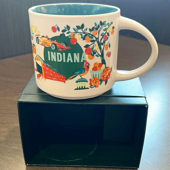 NEW Set of 2 14oz Starbucks Indiana Discovery Collection mug, 14oz - Picture 4 of 6